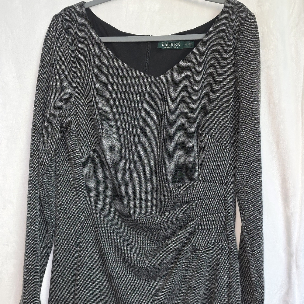 Ralph Lauren Gray Long Sleeve Dress
